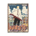 Naruto Cityscape Cotton Woven Blanket | Soft Throw Bedding