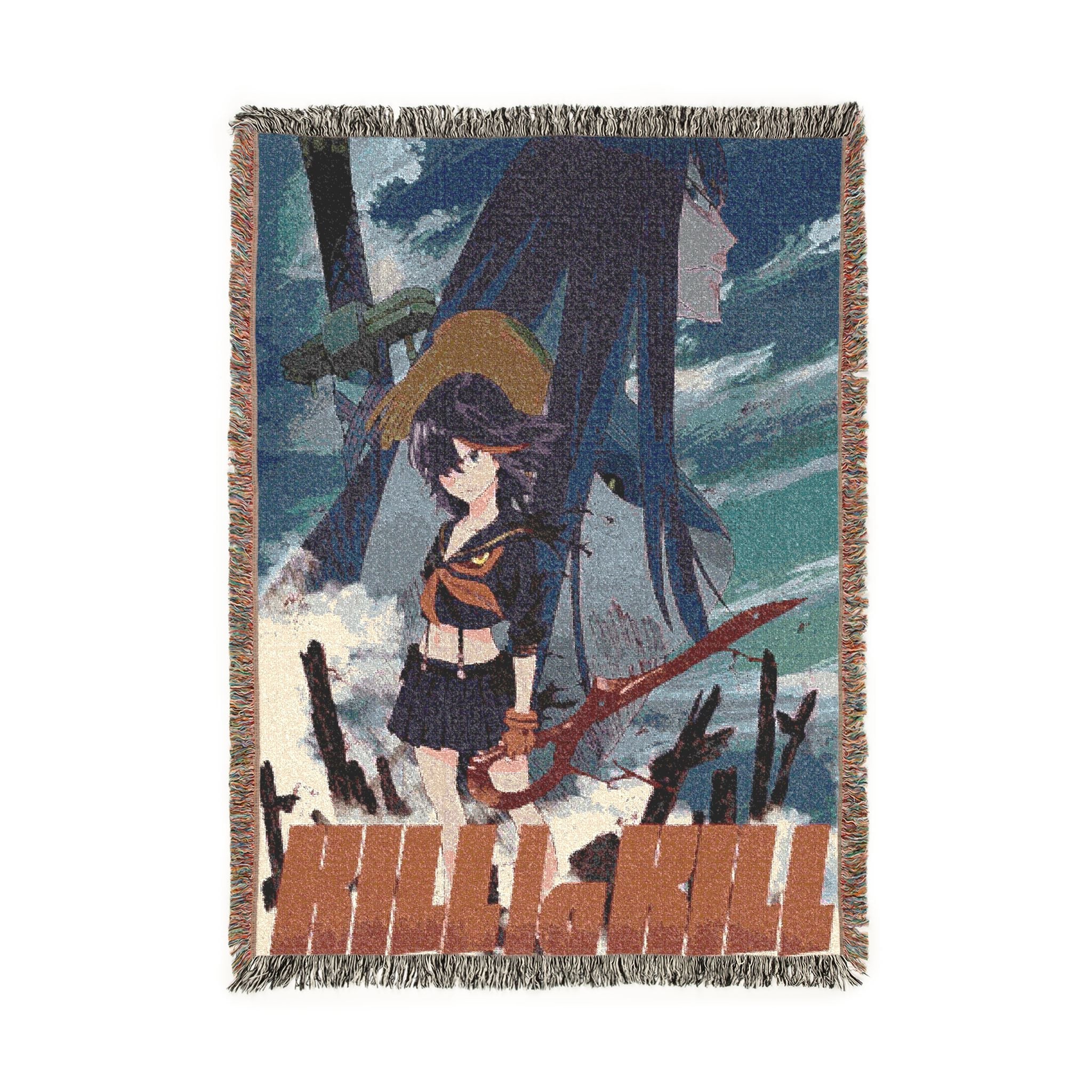 Kill la Kill Cotton Woven Blanket | Soft Bedding Throw