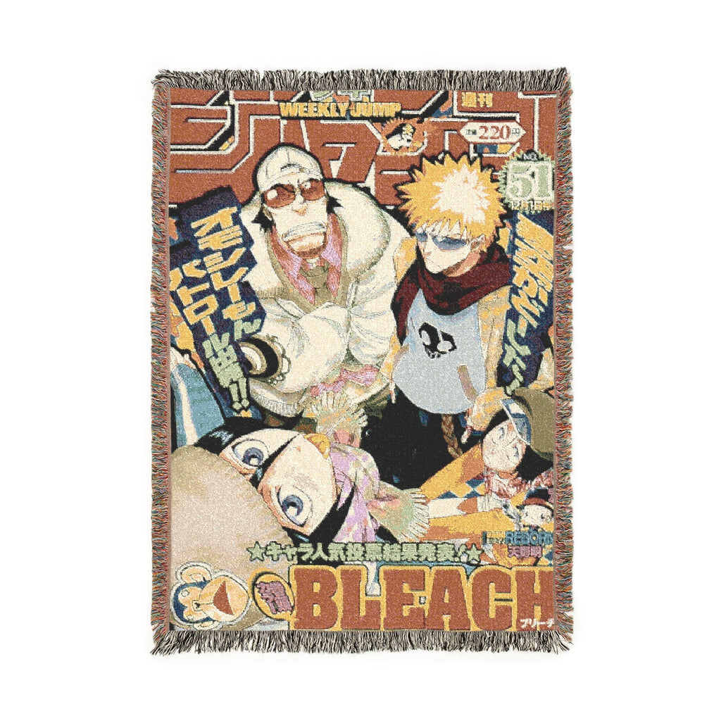 Bleach Ichigo Cotton Woven Blanket | Soft Throw Bedding