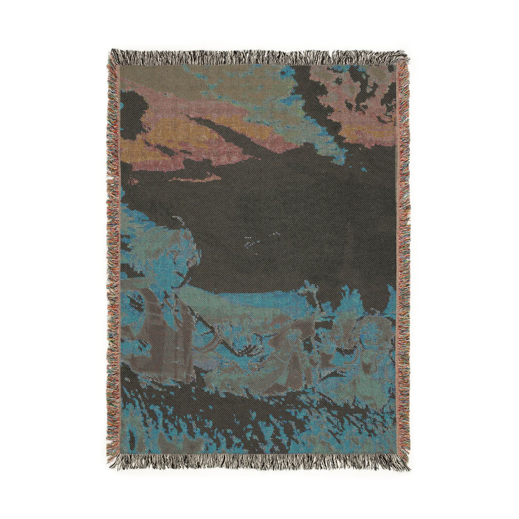 Mushoku Tensei Sunset Art Cotton Woven Blanket | Soft Bedding Throw | MT