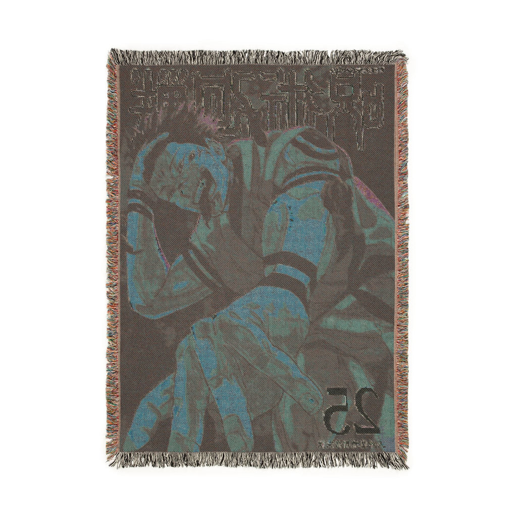 JJK Sukuna Volume Cover Cotton Woven Blanket | Soft Bedding Throw