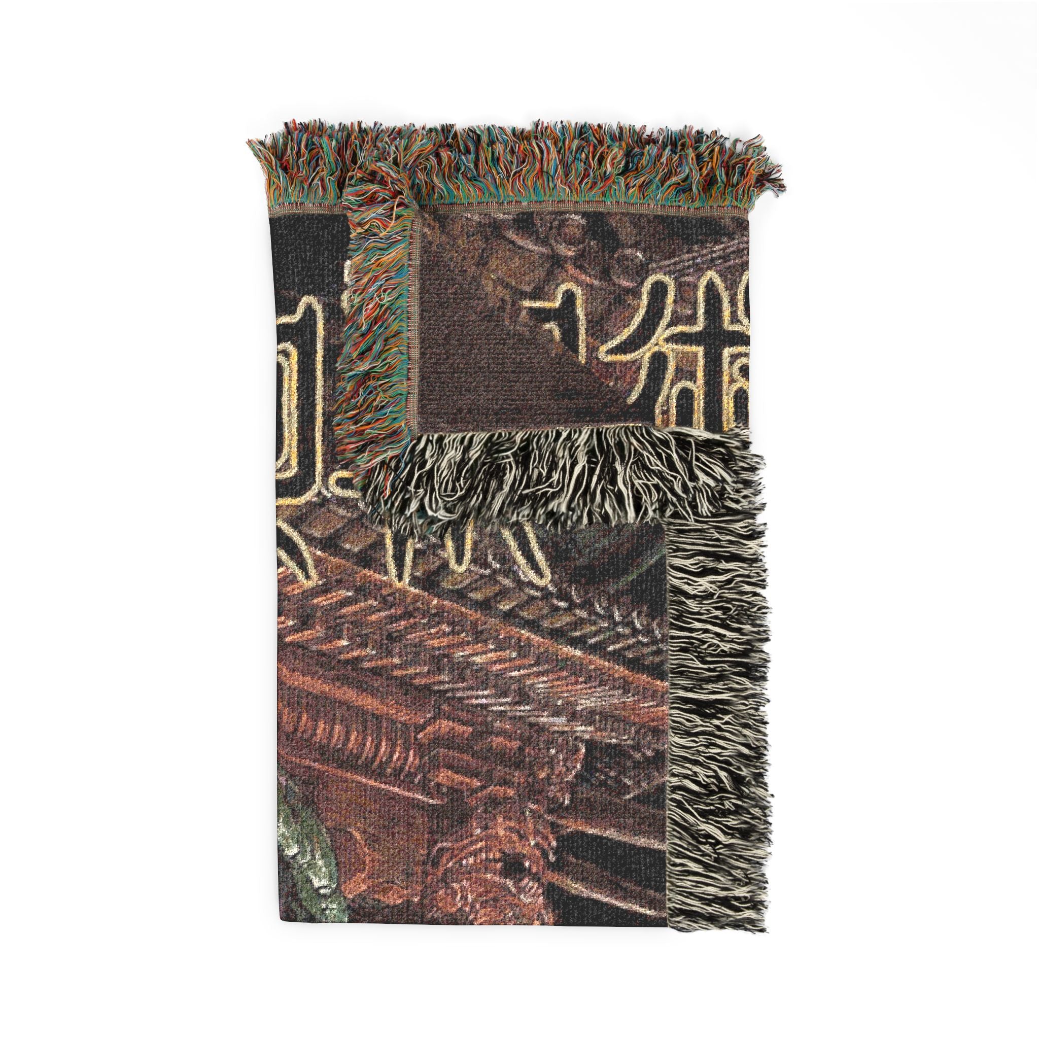 JJK Itadori & Sukuna Cotton Woven Blanket | Soft Bedding Throw