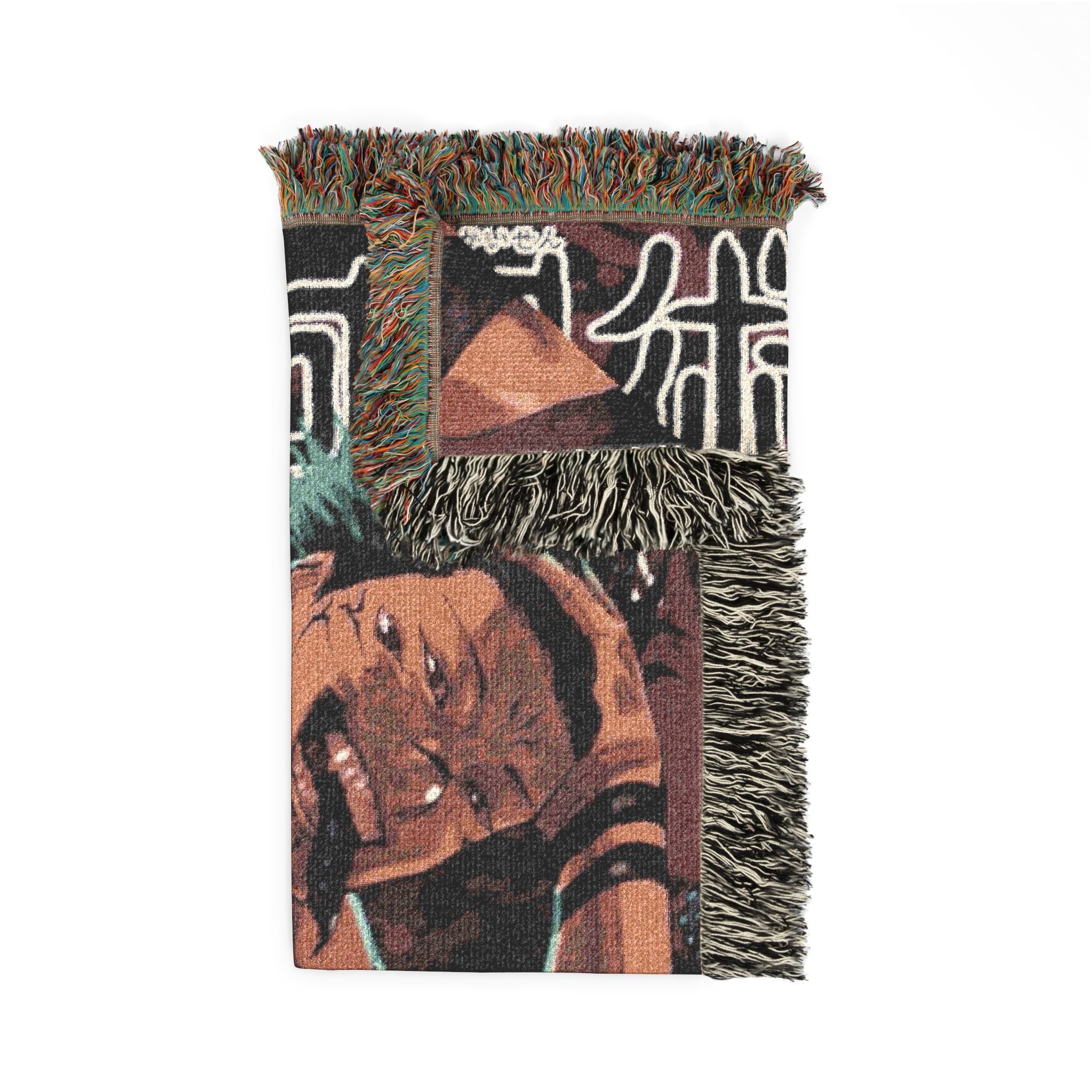 JJK Sukuna Volume Cover Cotton Woven Blanket | Soft Bedding Throw