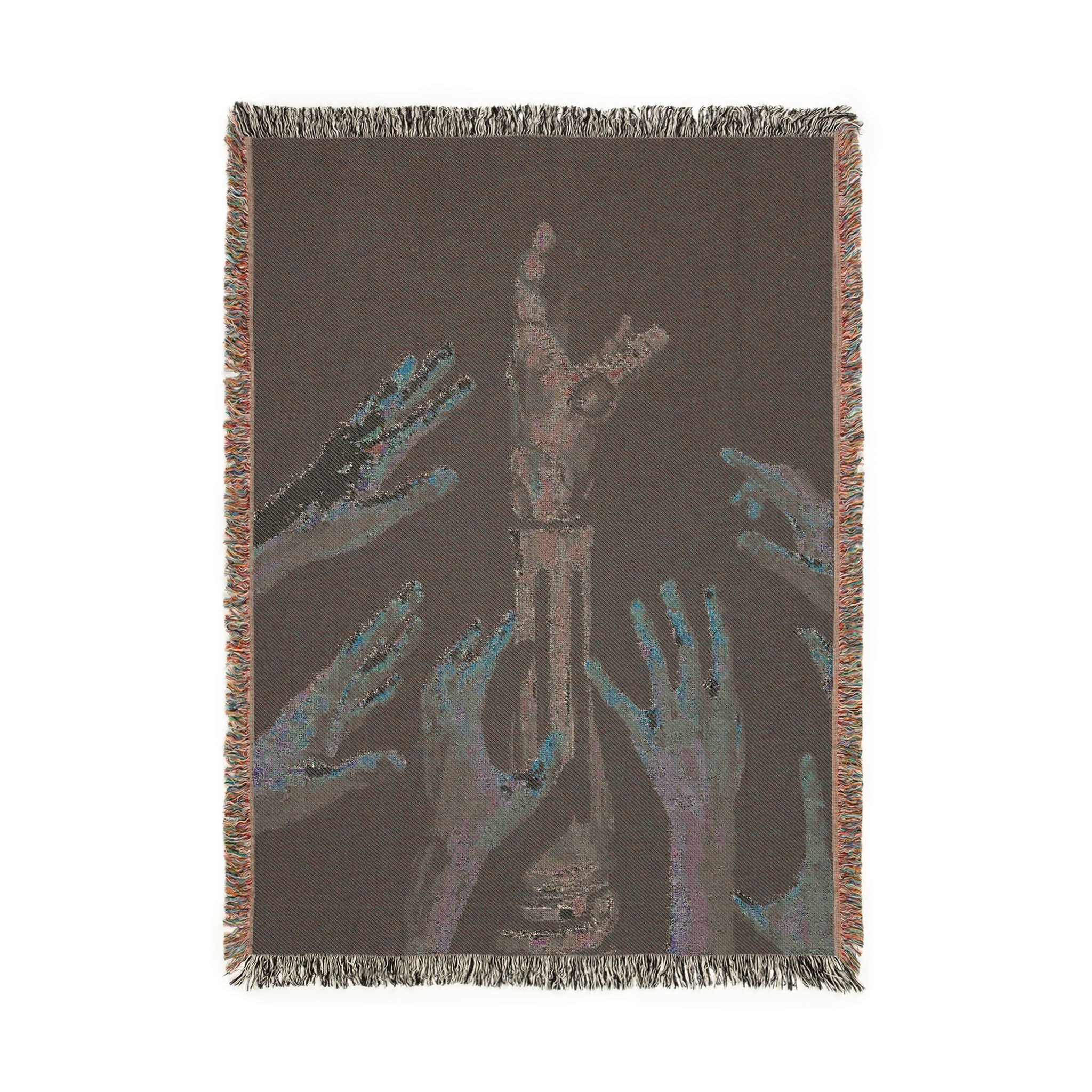 Full Metal Alchemist Reaching Hands Art Cotton Blanket | Soft Bedding Throw | FMA