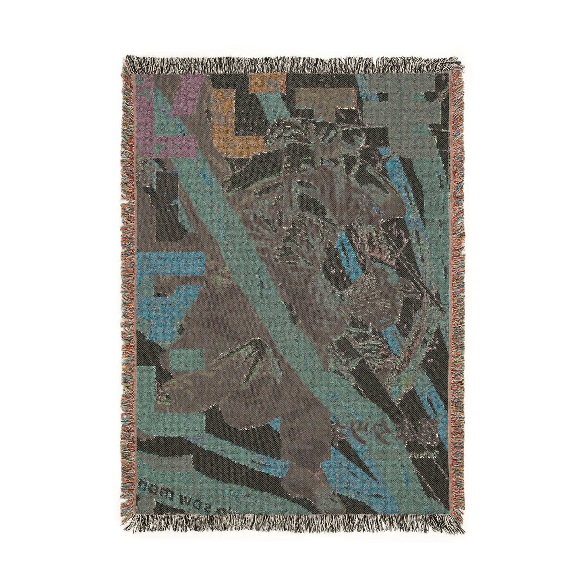 Chainsaw Man Cover Cotton Woven Blanket | Soft Bedding Throw