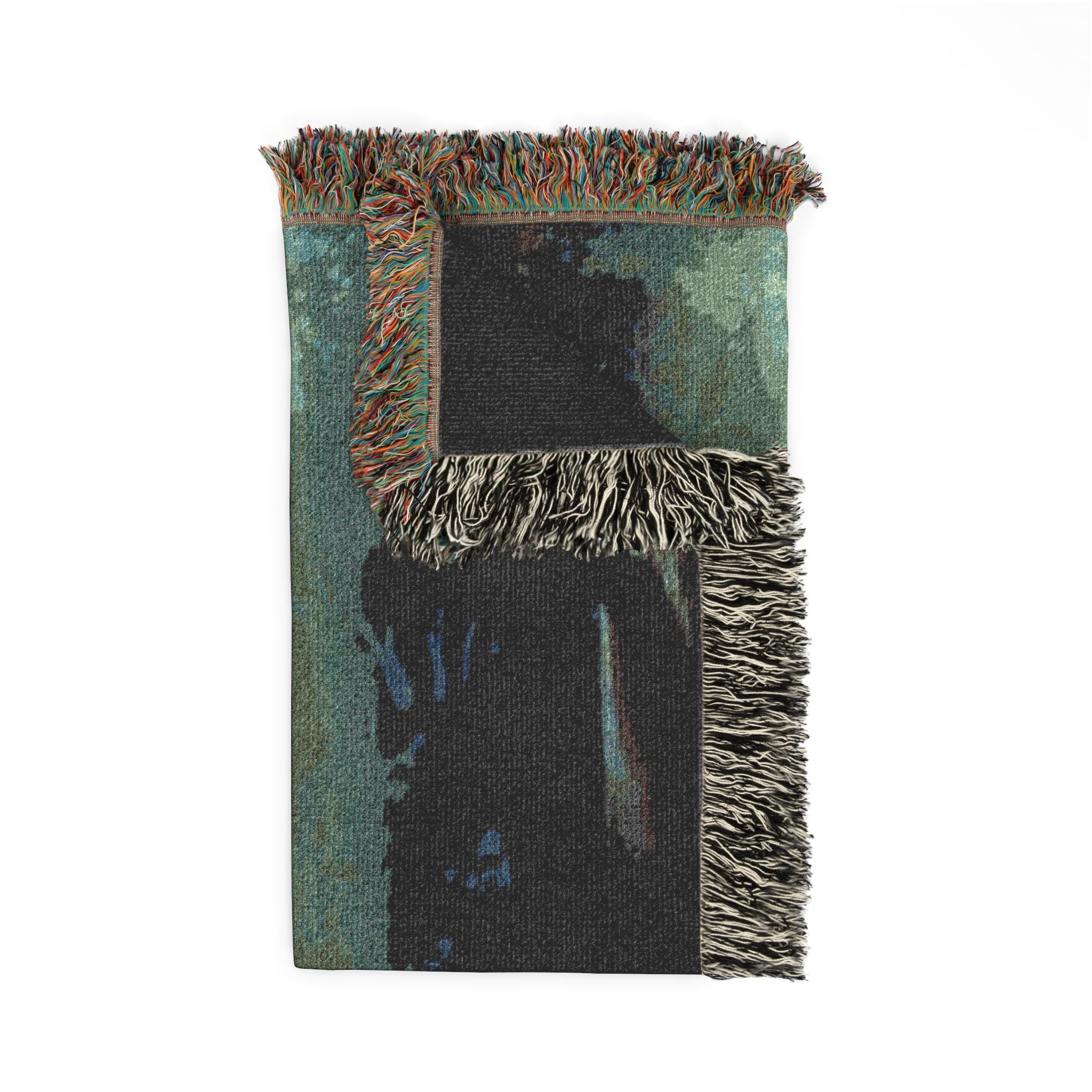 Princess Momonoke Handmade Impressionism Art Cotton Woven Blanket | Soft Bedding Throw | PM