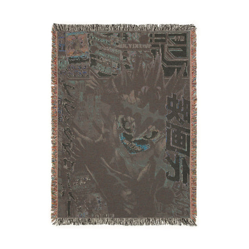 Black Clover Asta Cotton Woven Blanket | Soft Bedding Throw