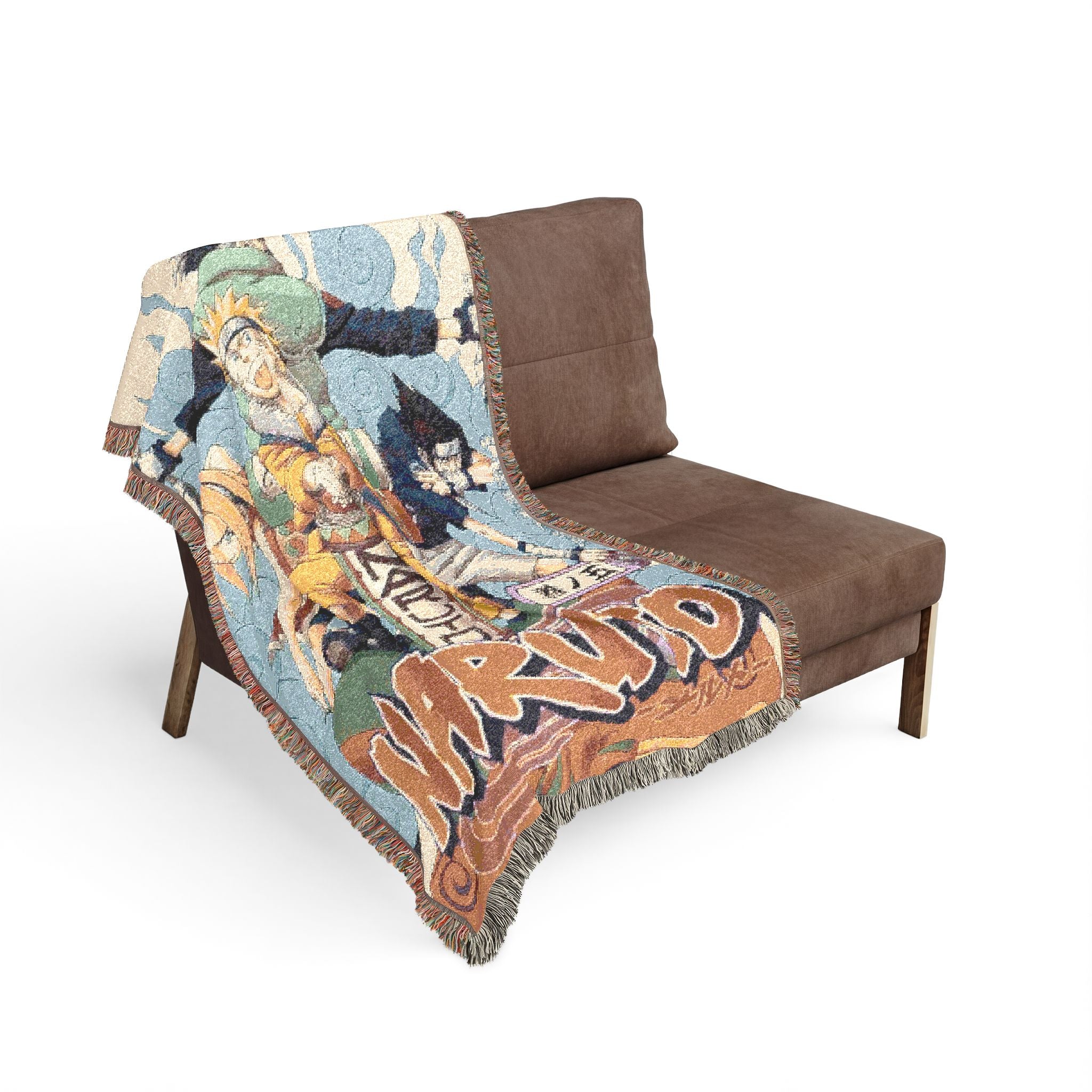 Naruto Manga Volume Cotton Woven Blanket | Soft Throw Bedding