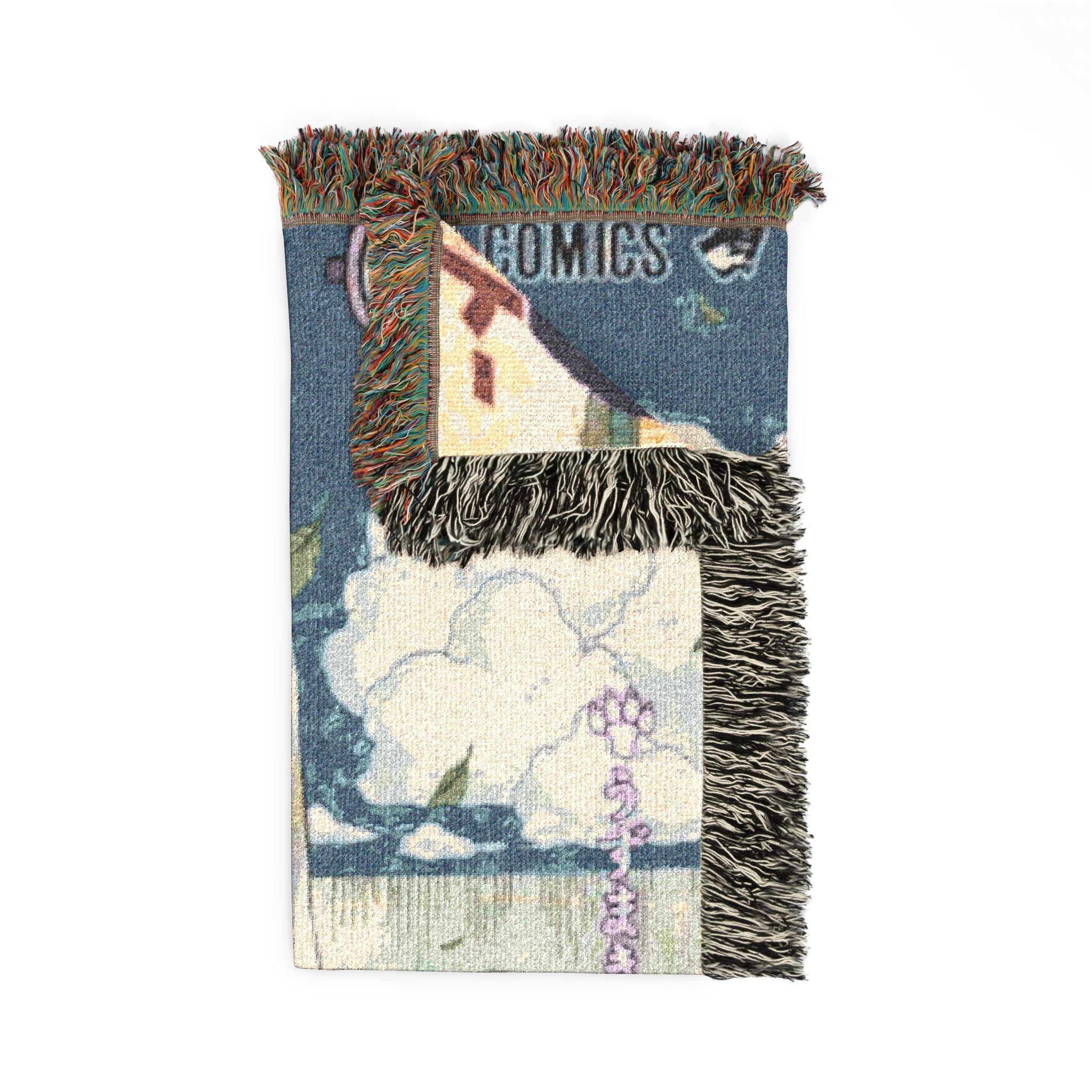 Naruto Cityscape Cotton Woven Blanket | Soft Throw Bedding