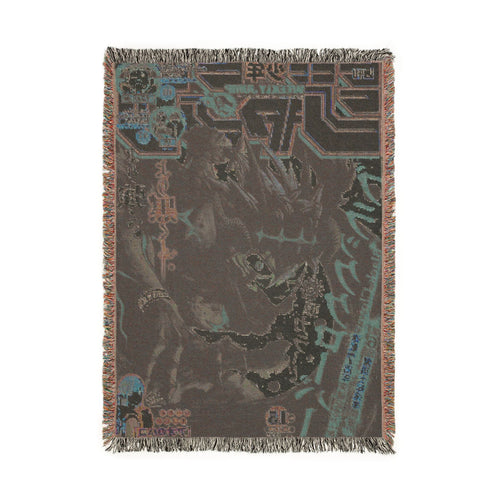 Black Clover Asta Woven Blanket | Soft Bedding Throw