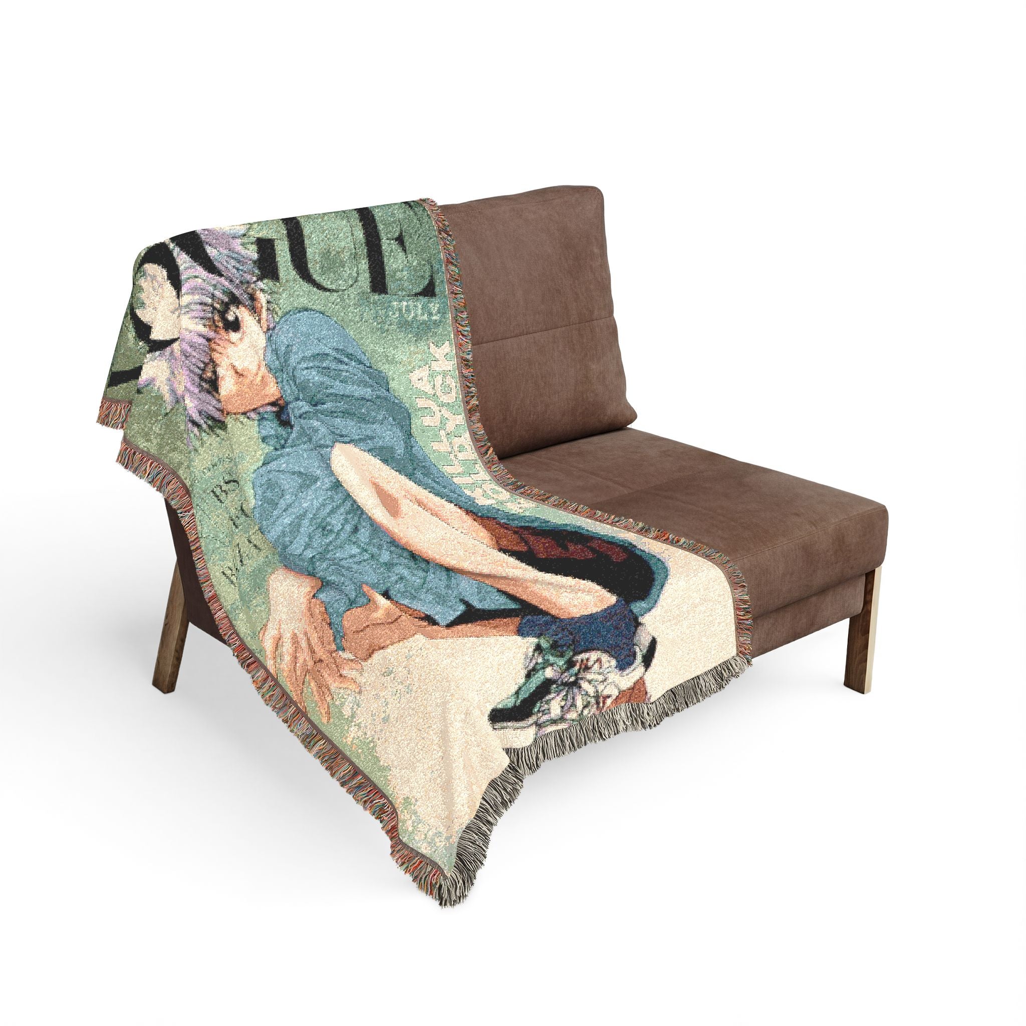 Hunter Hunter x Vogue Cotton Woven Blanket | Soft Bedding Throw