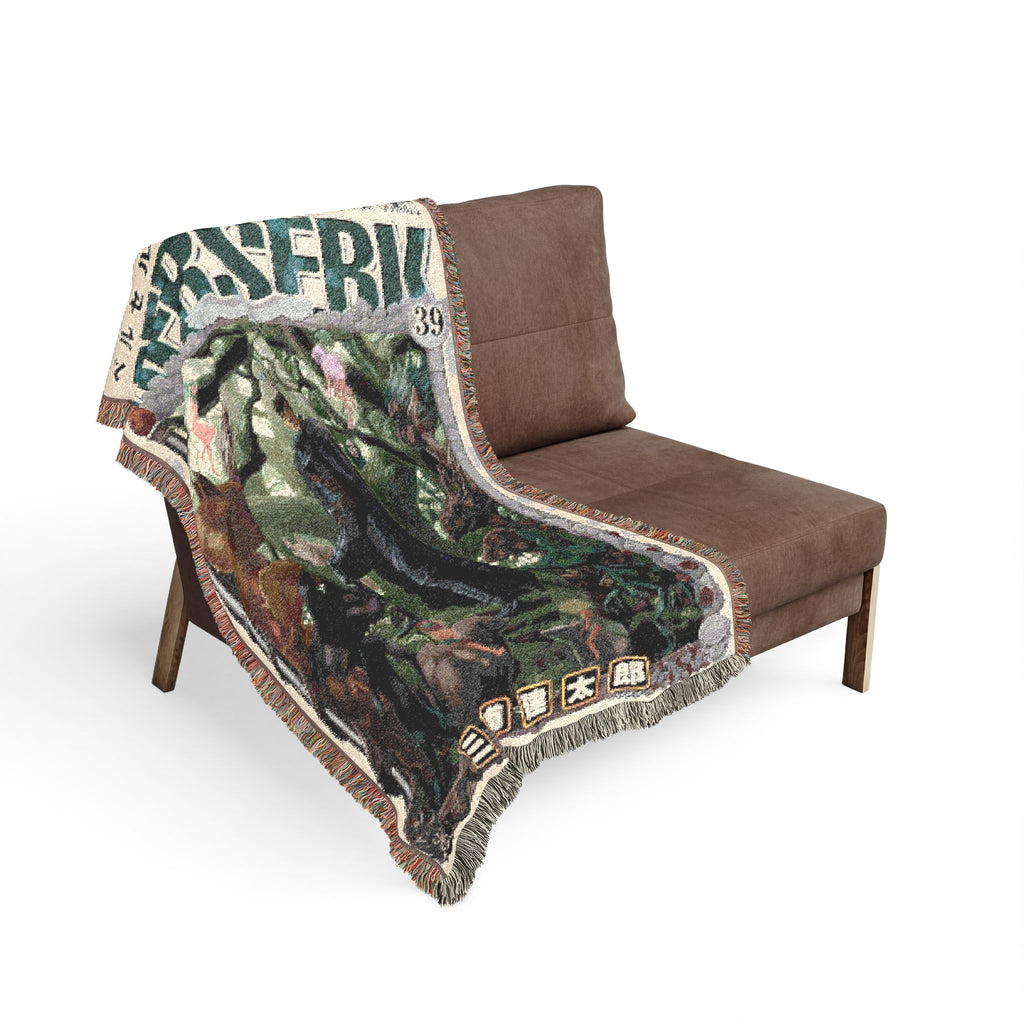 Berserk Manga Cover Cotton Woven Blanket | Soft Bedding Throw