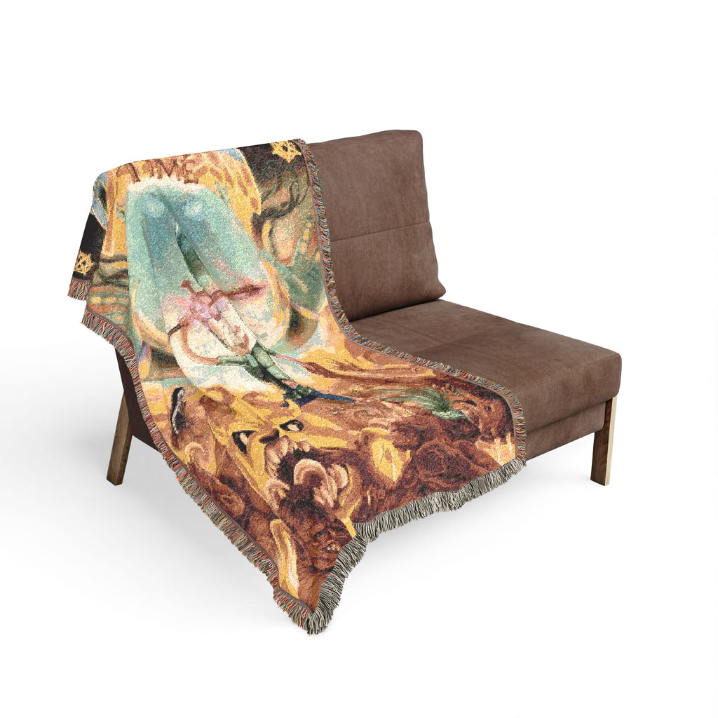 Adventure Time x DOOM Cotton Woven Blanket | Soft Bedding Throw