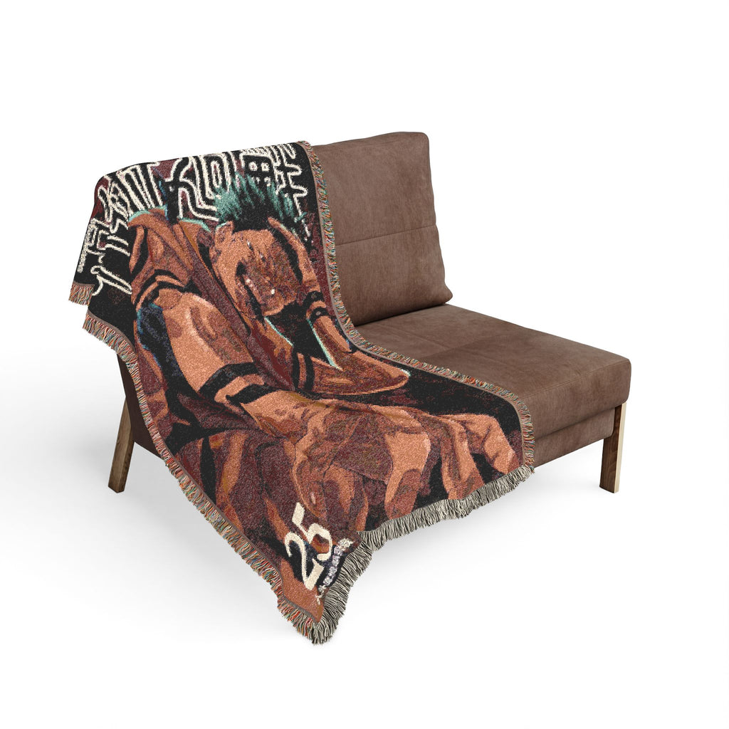 JJK Sukuna Volume Cover Cotton Woven Blanket | Soft Bedding Throw