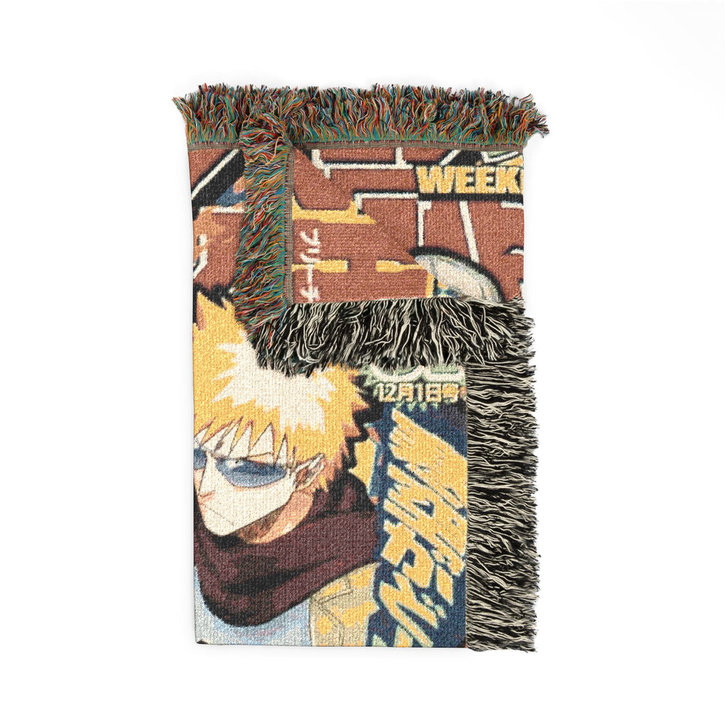 Bleach Ichigo Cotton Woven Blanket | Soft Throw Bedding