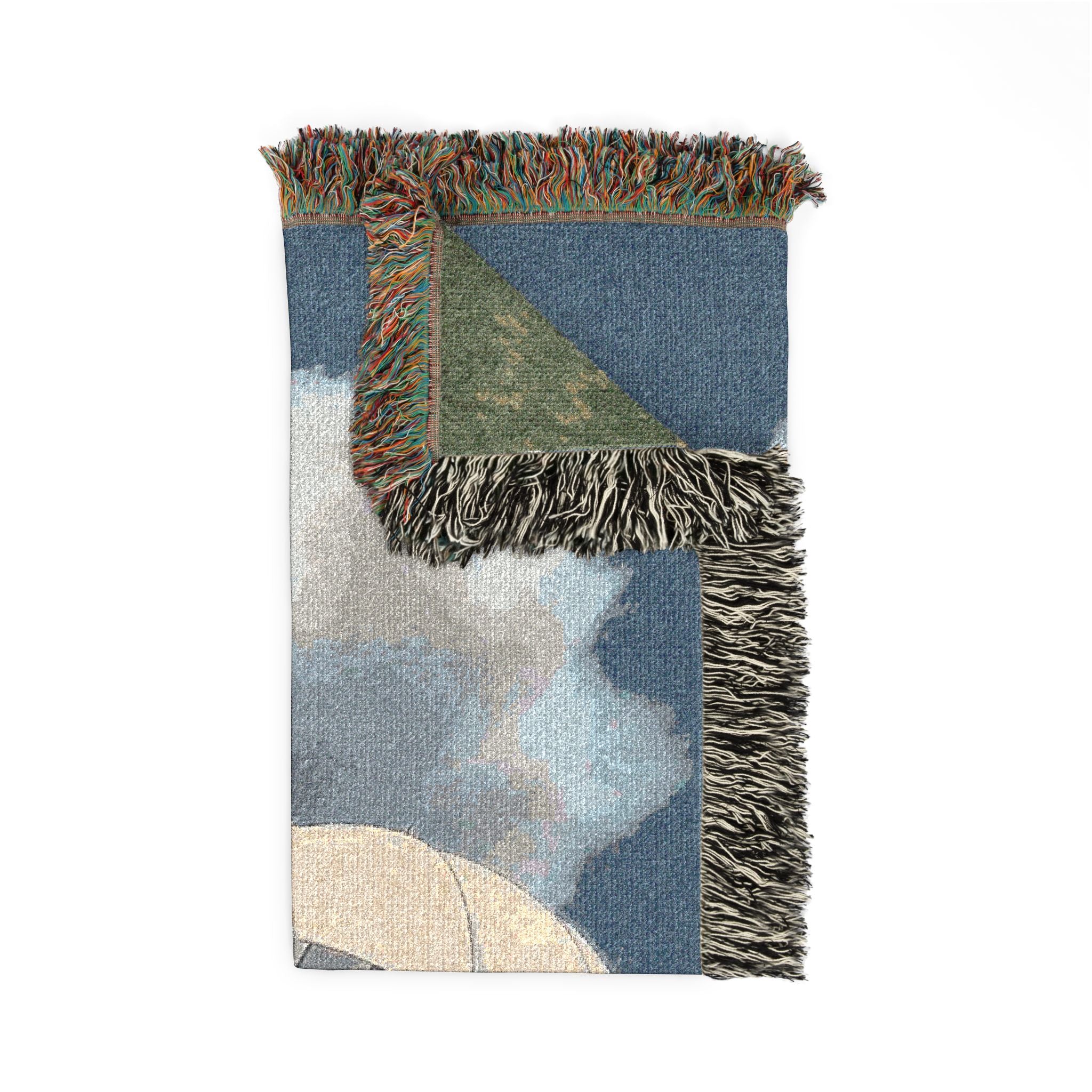 Handmade The Wind Rises Art Cotton Woven Blanket  | Soft Bedding Throw | TWR