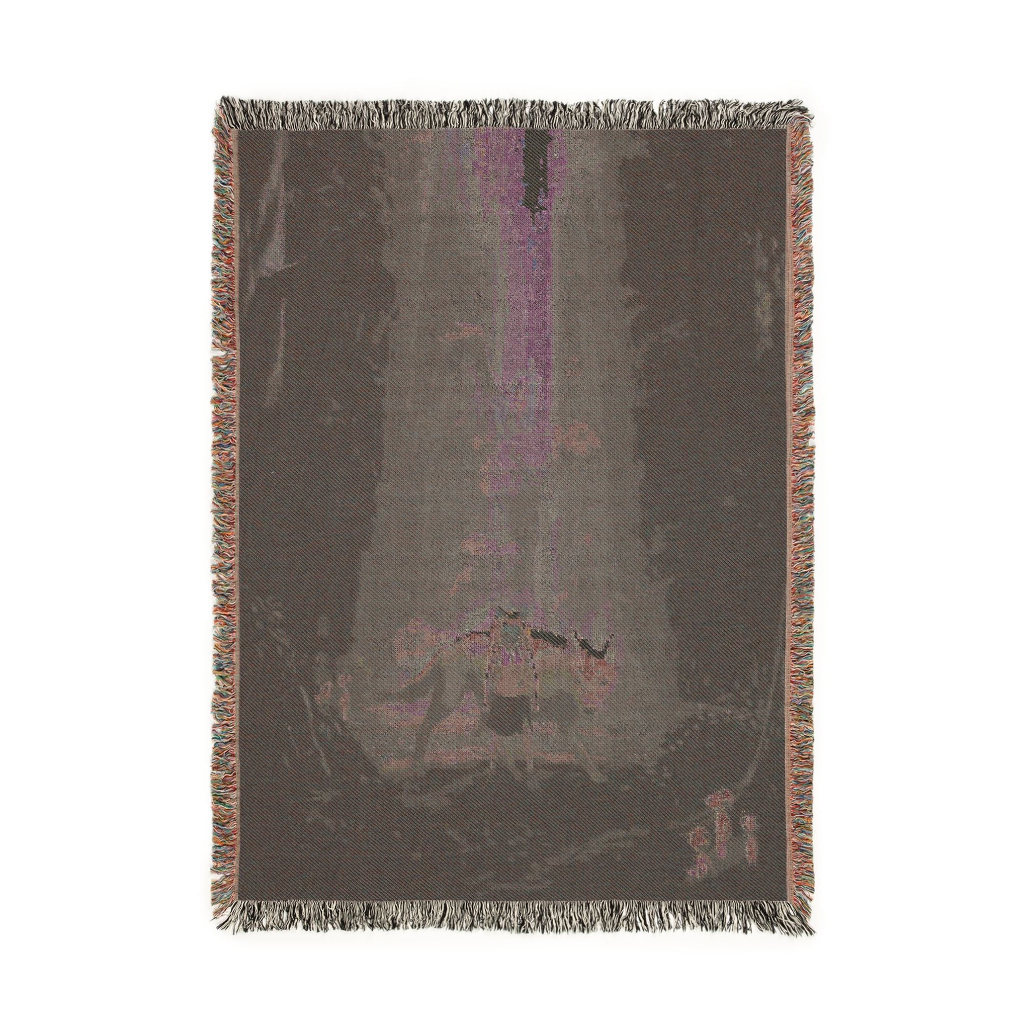 Princess Momonoke Handmade Impressionism Art Cotton Woven Blanket | Soft Bedding Throw | PM