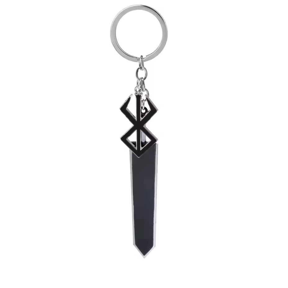 Berserk Sword & Brand Of Sacrifice Keychain | Anime Metal Keychain