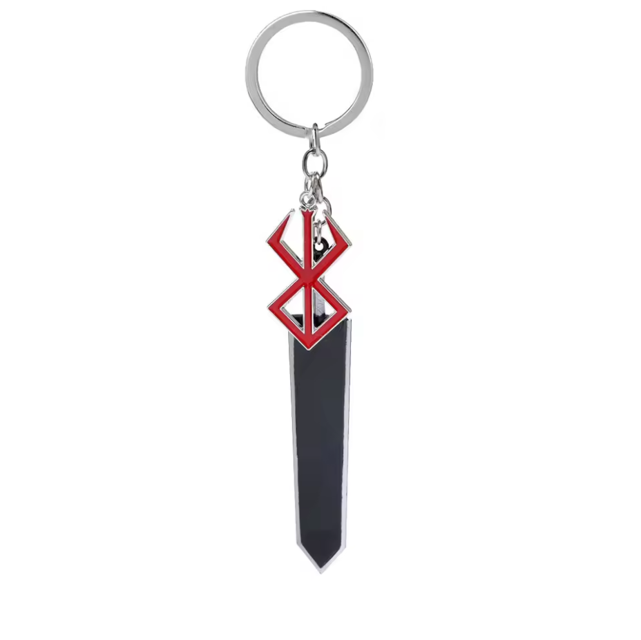 Berserk Sword & Brand Of Sacrifice Keychain | Anime Metal Keychain