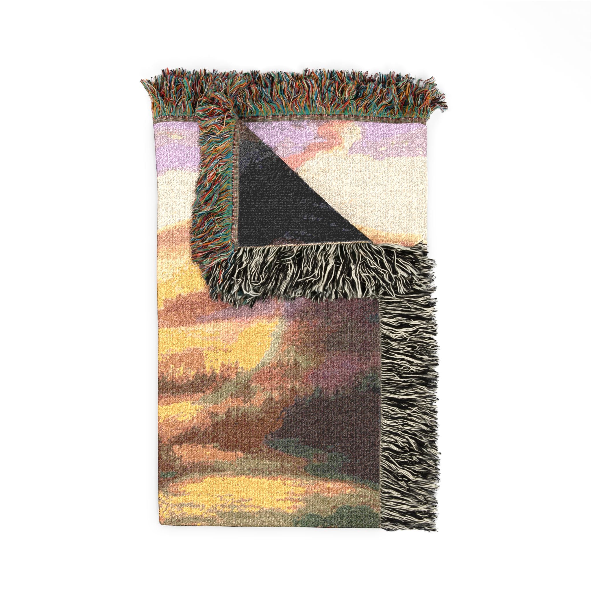 Thorfinn Handmade Sunset Cotton Woven Blanket | Soft Bedding Throw | Vinland Saga