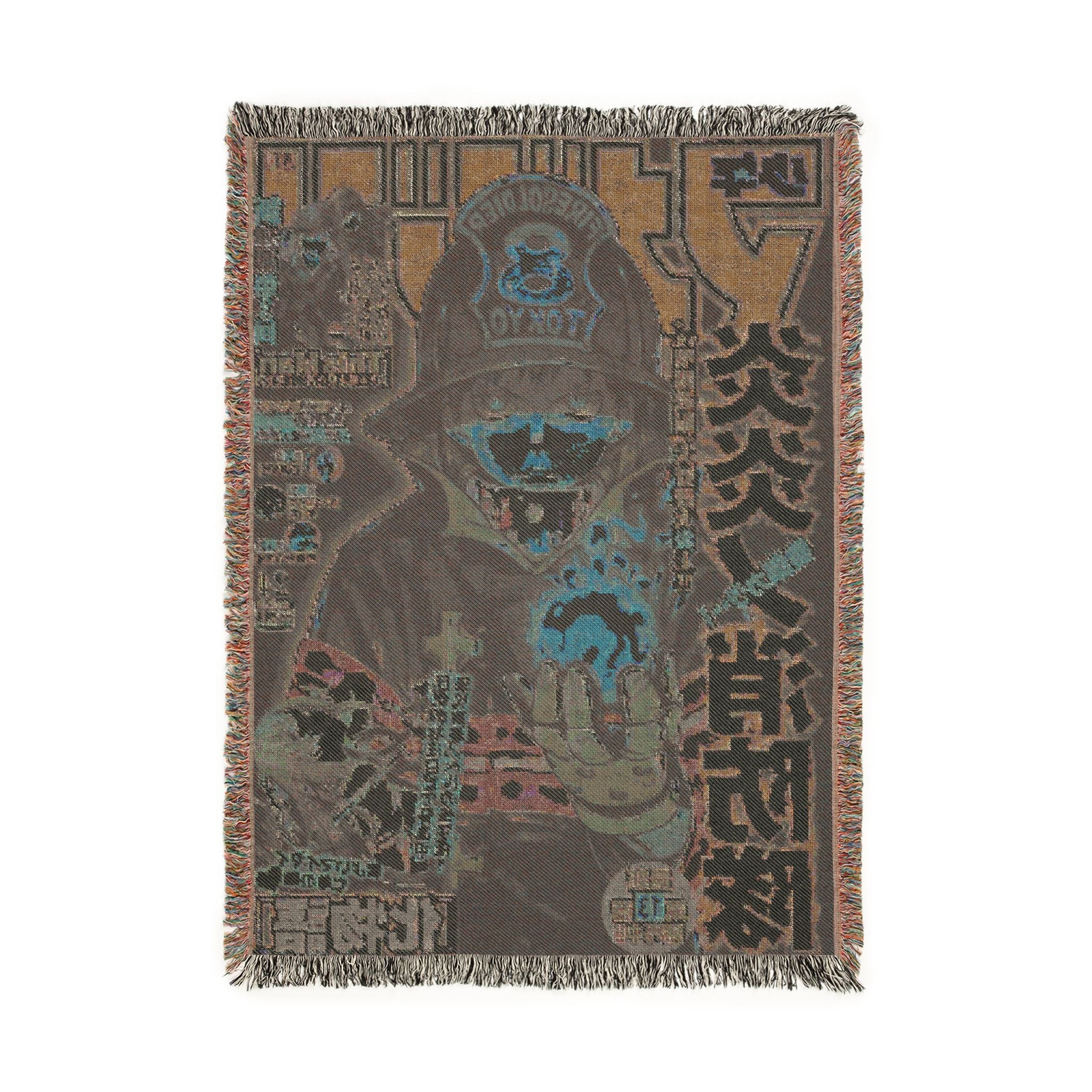 Fire Force Shinra Cotton Woven Blanket | Soft Throw Bedding