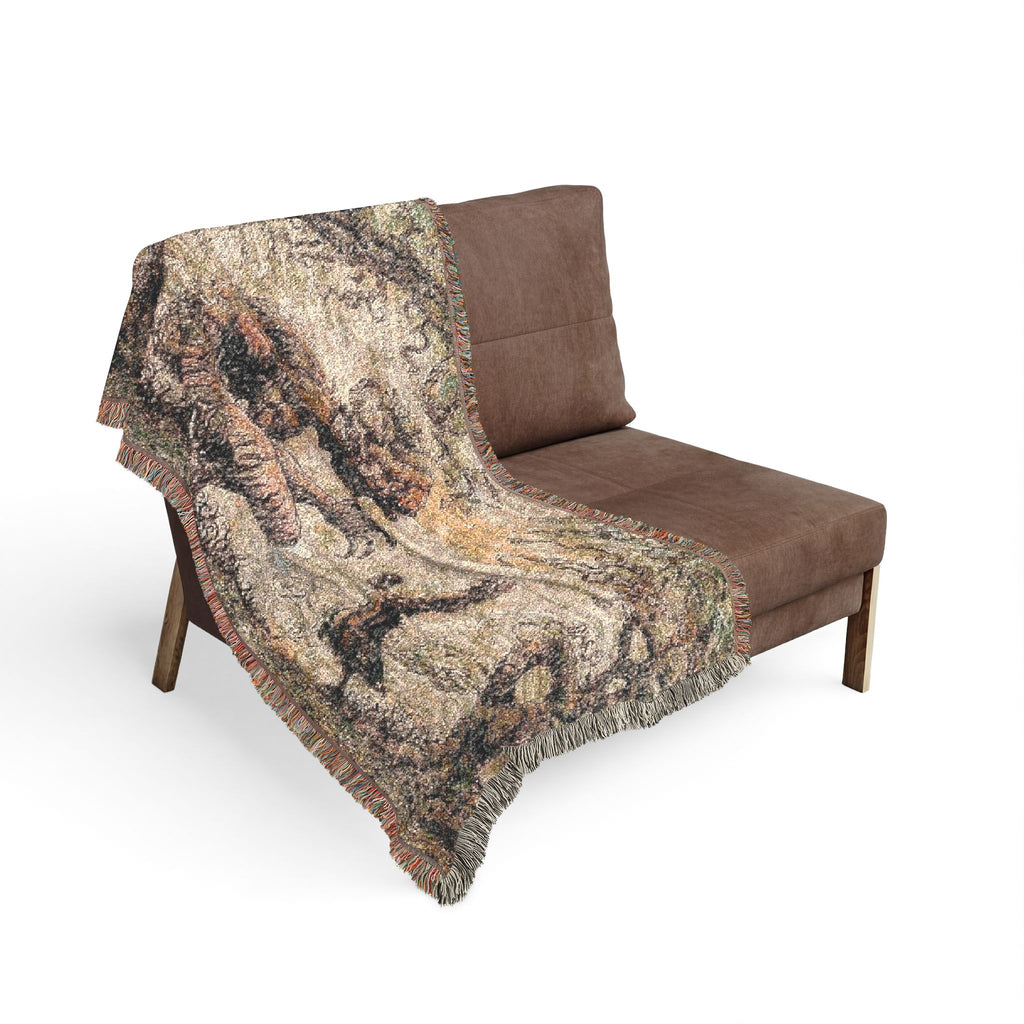 Attack On Titan Illustration Cotton Woven Blanket | Soft Throw Bedding