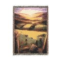 Thorfinn Handmade Sunset Cotton Woven Blanket | Soft Bedding Throw | Vinland Saga