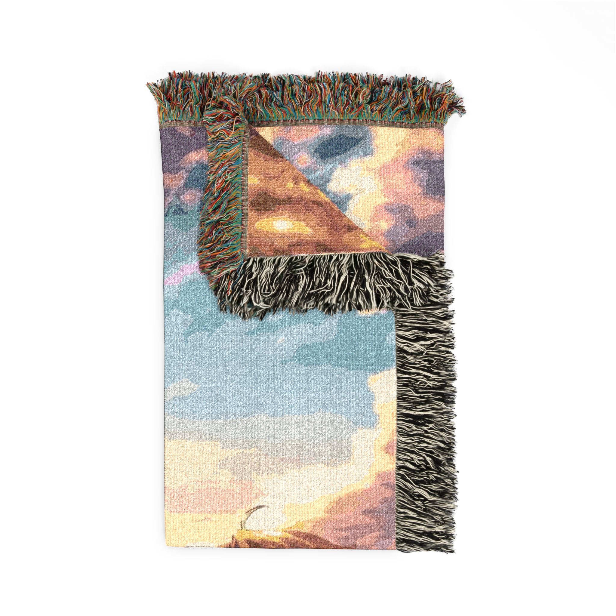 Mushoku Tensei Sunset Art Cotton Woven Blanket | Soft Bedding Throw | MT