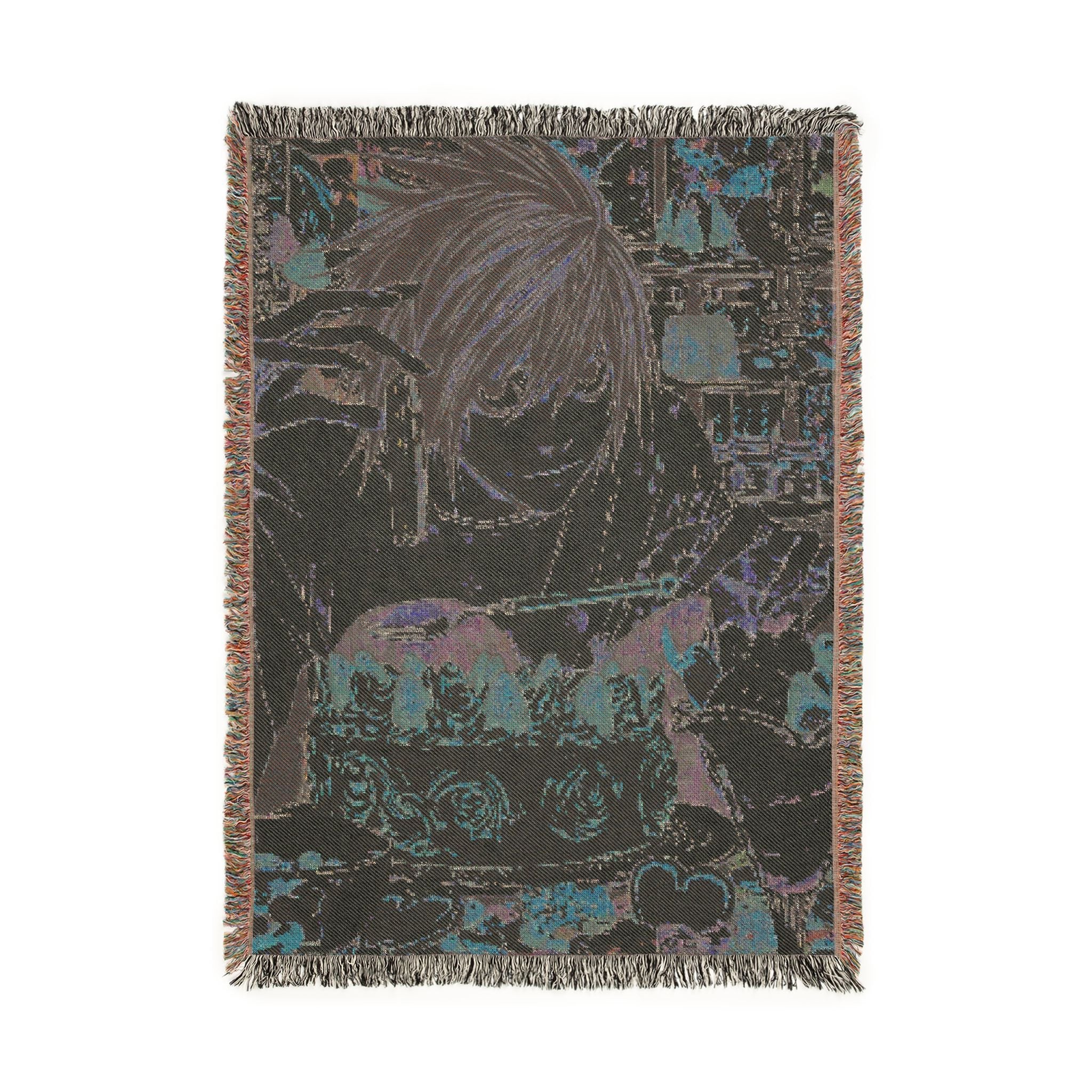 Death Note L Cotton Woven Blanket | Soft Throw Bedding