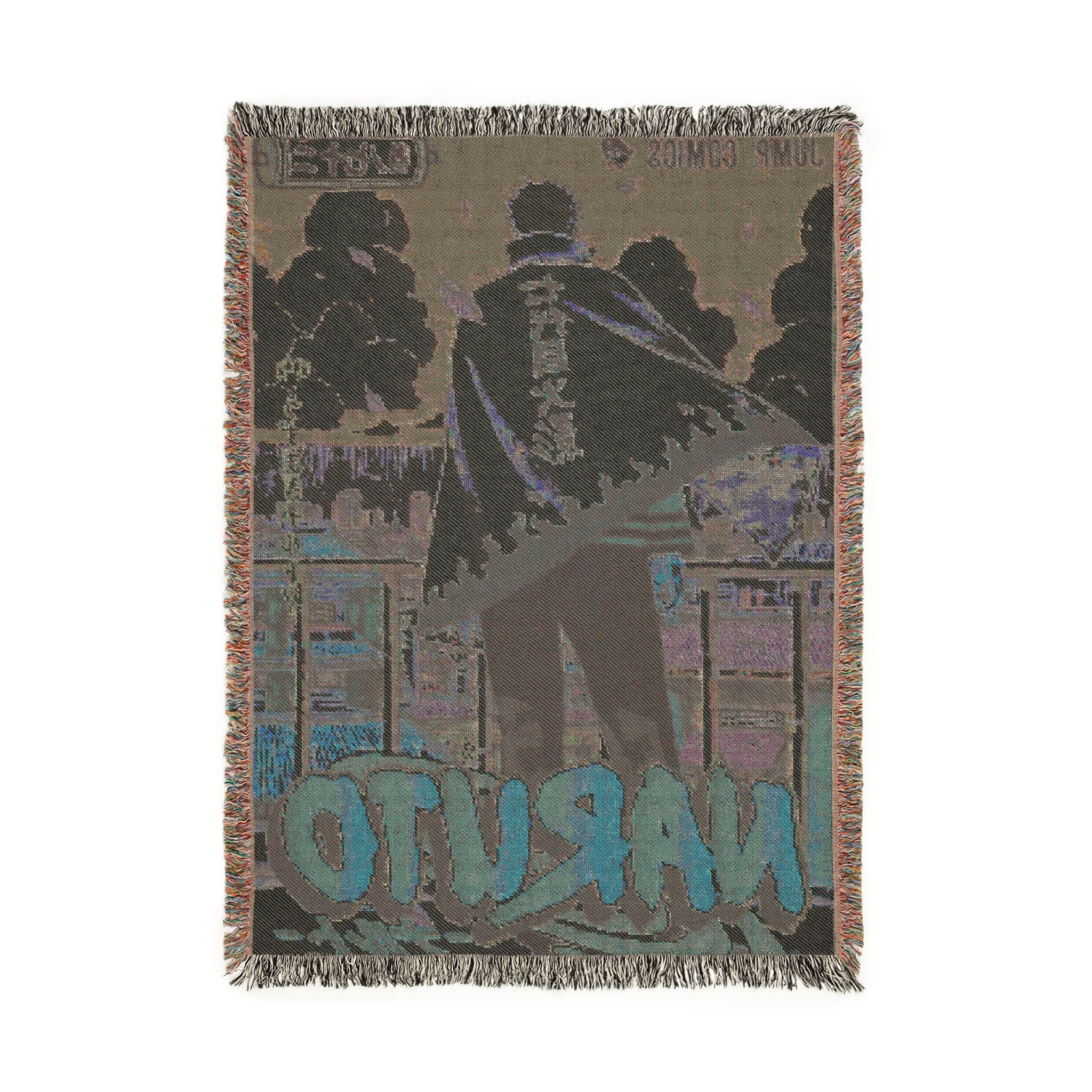 Naruto Cityscape Cotton Woven Blanket | Soft Throw Bedding