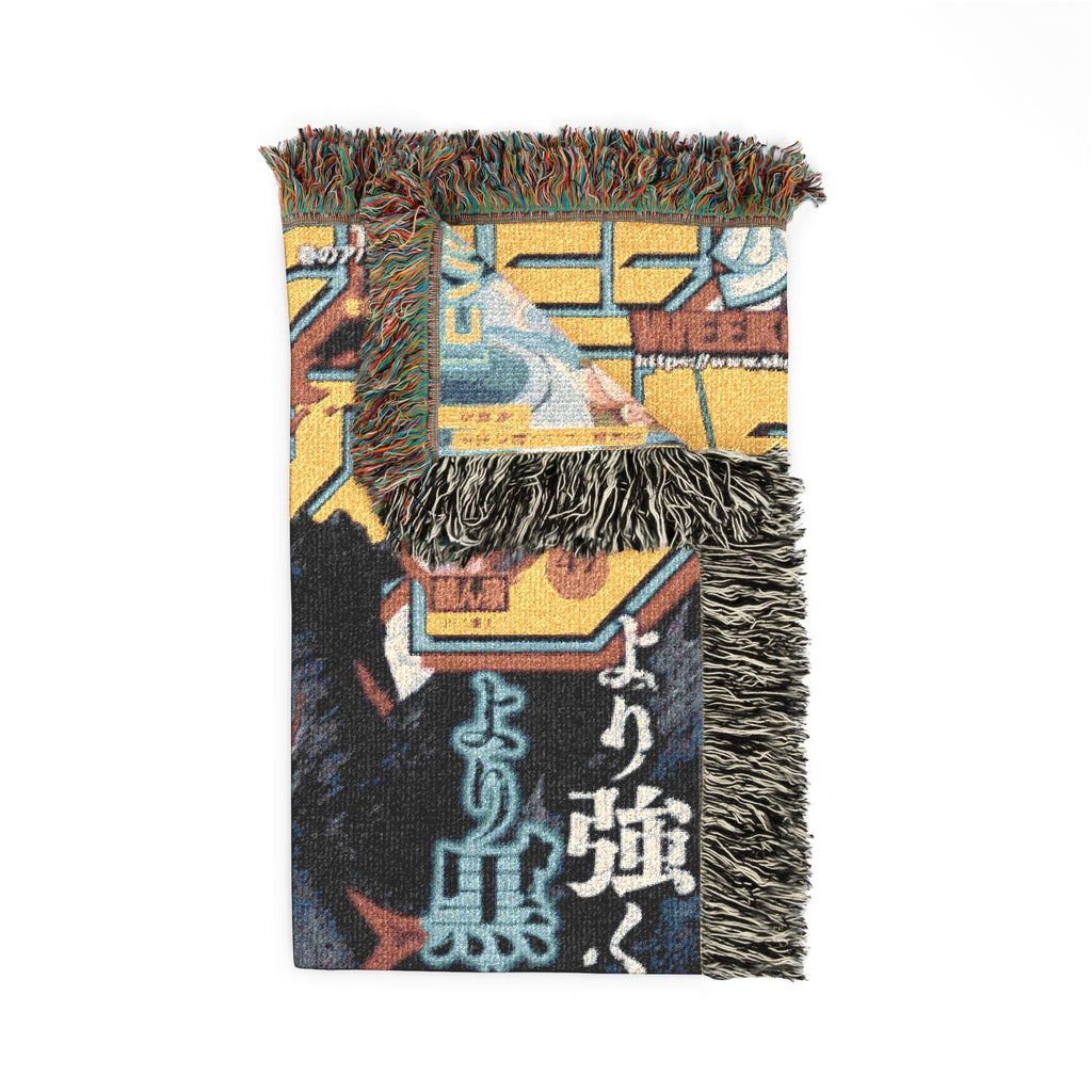 Black Clover Asta Woven Blanket | Soft Bedding Throw