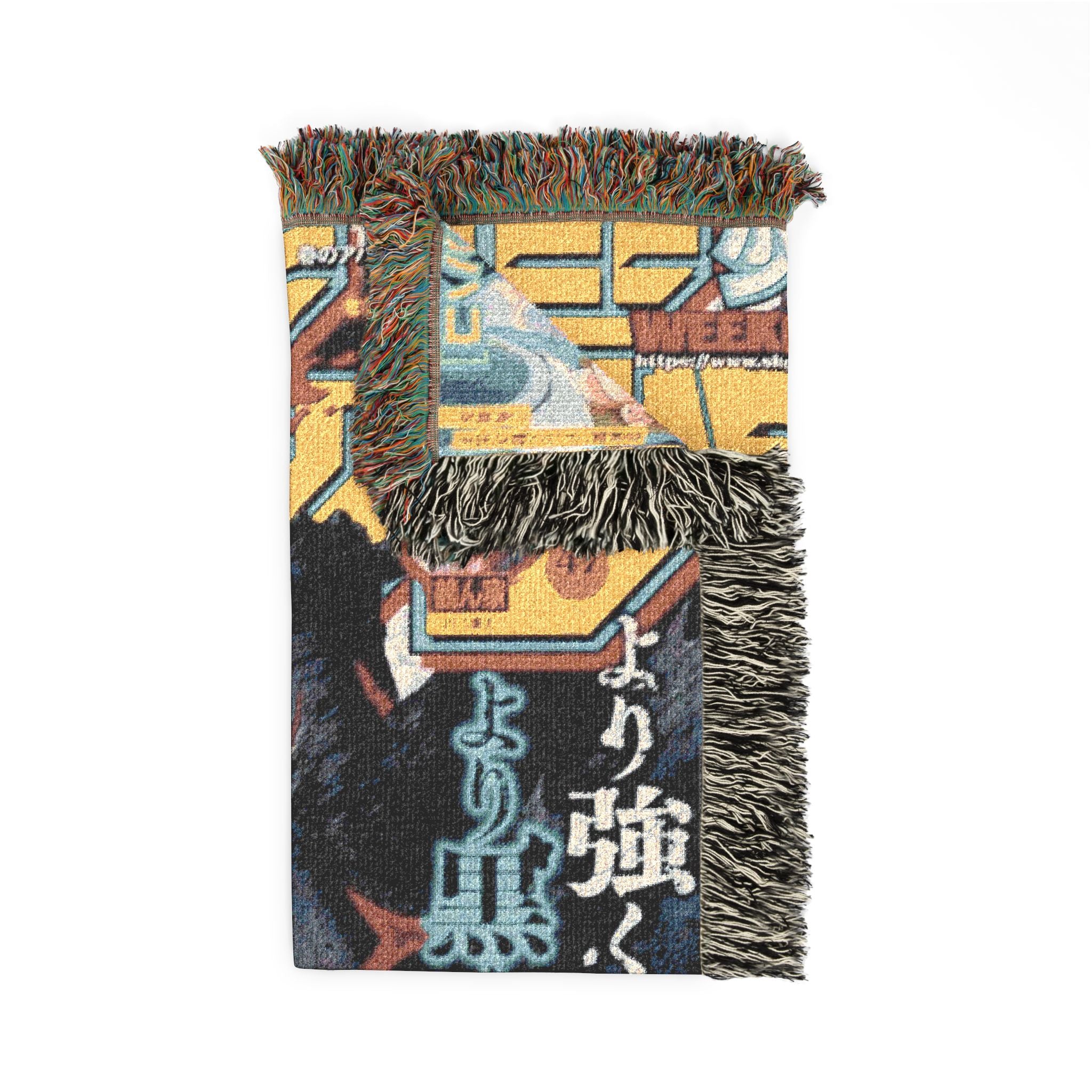 Black Clover Asta Woven Blanket | Soft Bedding Throw