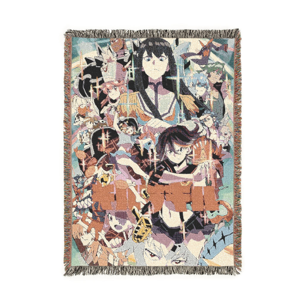 Kill la Kill Art Cotton Woven Blanket | Soft Bedding Throw