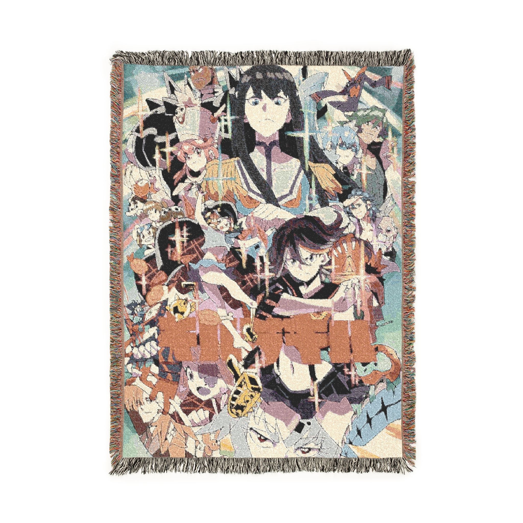Kill la Kill Art Cotton Woven Blanket | Soft Bedding Throw