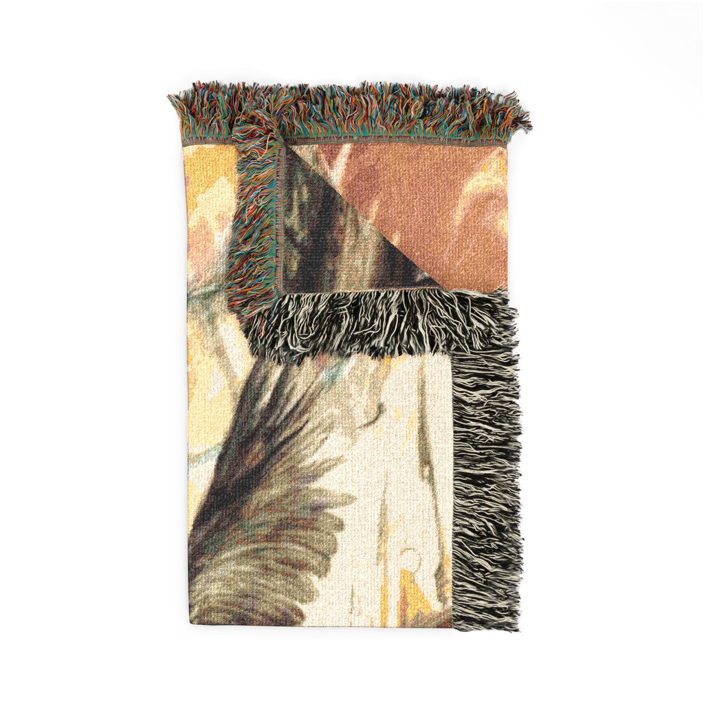 God of War III Kratos Cotton Woven Blanket | Soft Bedding Throw