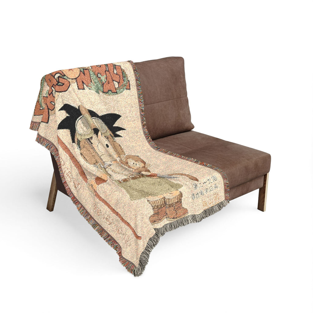 Dragon Ball Cotton Woven Blanket | Soft Bedding Throw