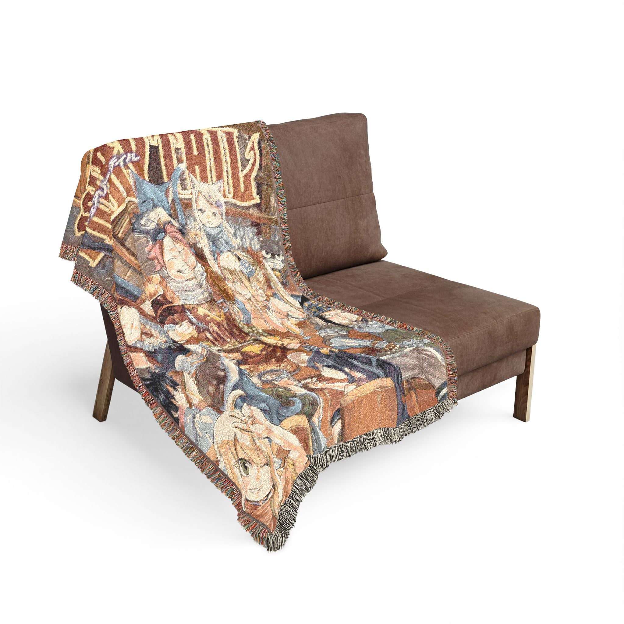 Fairy Tail Cover Cotton Woven Blanket | Soft Bedding Throw