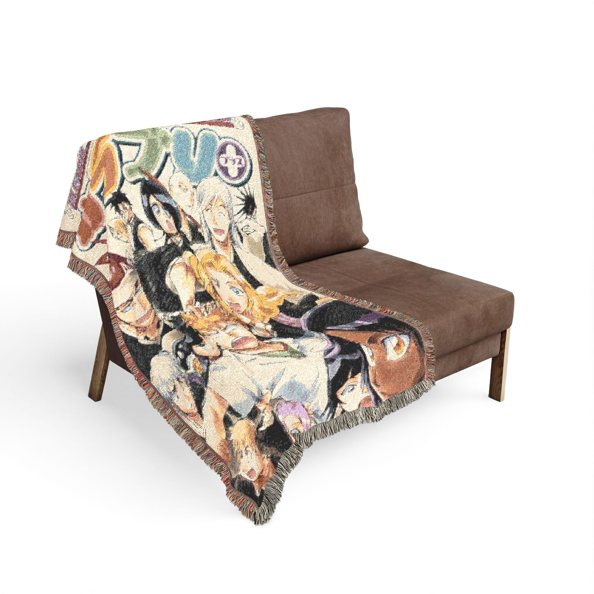 Bleach Shinigami Cotton Woven Blanket | Soft Throw Bedding