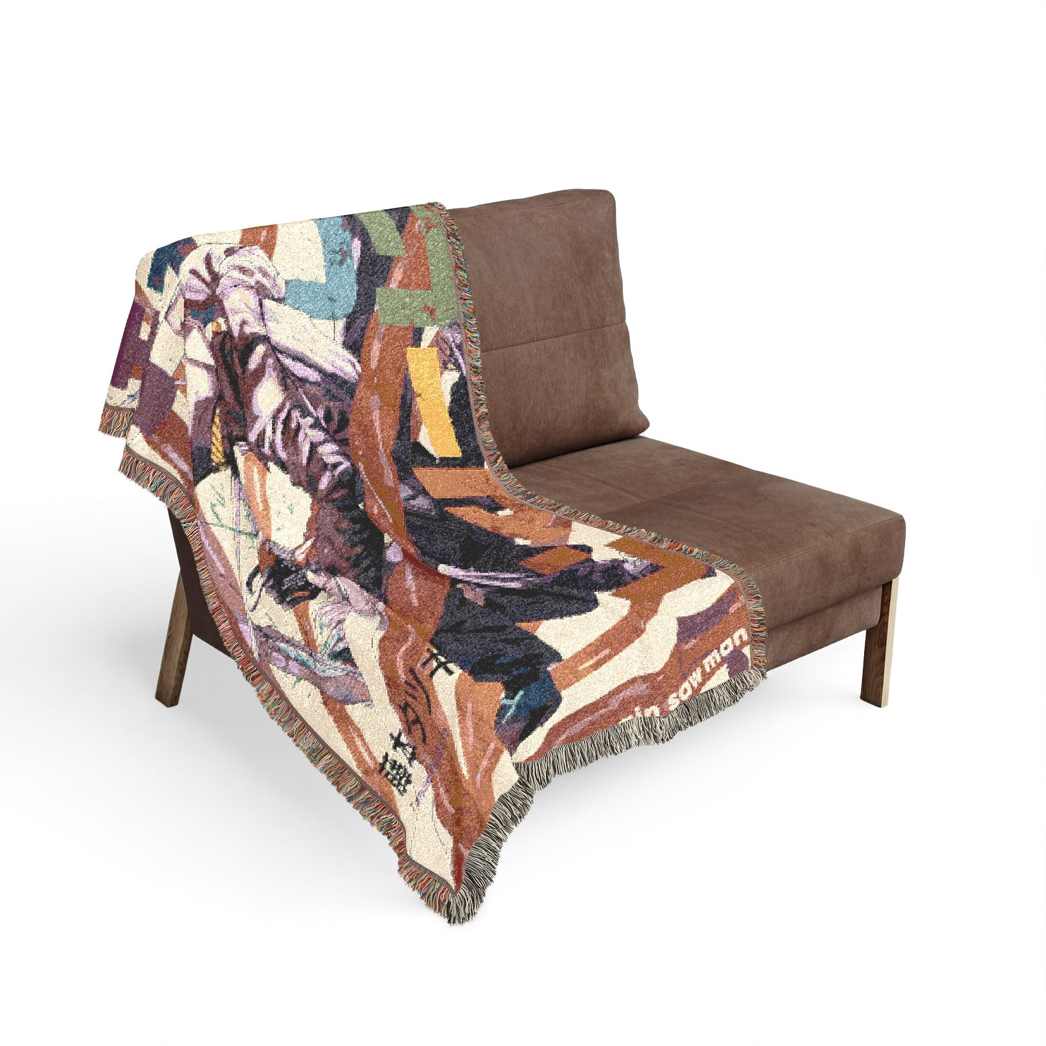 Chainsaw Man Cover Cotton Woven Blanket | Soft Bedding Throw