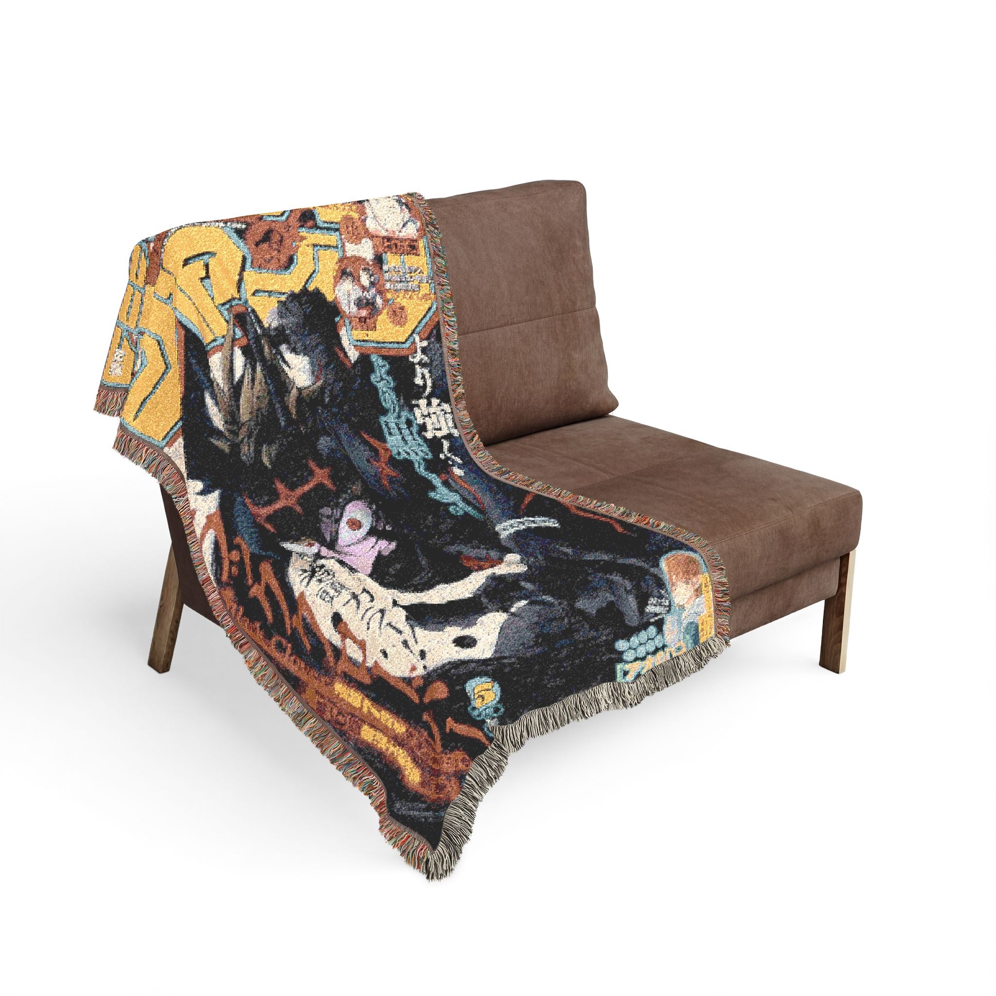 Black Clover Asta Woven Blanket | Soft Bedding Throw