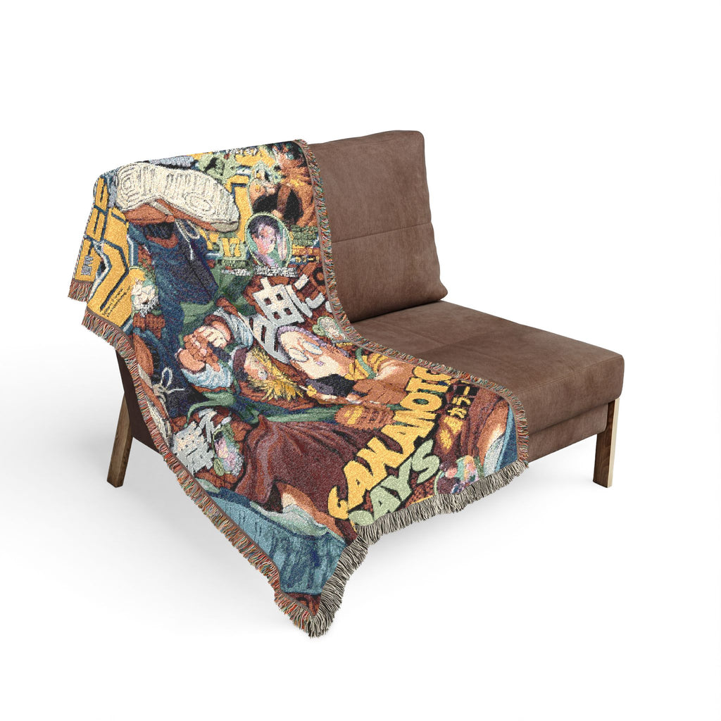 Sakamoto Days Cotton Woven Blanket | Soft Throw Bedding